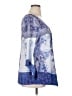 One World Blue 3/4 Sleeve Blouse Size 1X - photo 4