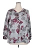 Ellen Tracy Floral Gray Pullover Sweater Size XXL - photo 1