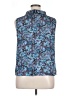 Talbots 100% Polyester Paisley Blue Sleeveless Blouse Size 16 Petite - photo 2