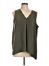 Fever 100% Polyester Green Sleeveless Blouse Size L - photo 1