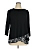 Ruby Rd. Black 3/4 Sleeve Top Size XL - photo 1