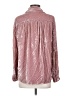 Maven West Metallic Pink Long Sleeve Blouse Size XS - photo 2