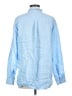 Gap 100% Linen Blue Long Sleeve Button-Down Shirt Size S - photo 2