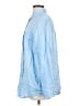 Gap 100% Linen Blue Long Sleeve Button-Down Shirt Size S - photo 5