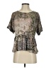 Daytrip Silver Short Sleeve Blouse Size S - photo 1