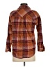 Maurices 100% Cotton Plaid Brown 3/4 Sleeve Button-Down Shirt Size S - photo 2