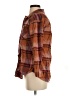 Maurices 100% Cotton Plaid Brown 3/4 Sleeve Button-Down Shirt Size S - photo 5