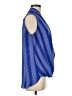Pleione 100% Polyester Blue Sleeveless Blouse Size M - photo 4
