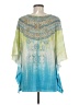 Reba Teal 3/4 Sleeve Blouse Size M - photo 2