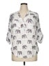 Torrid 100% Rayon Ivory 3/4 Sleeve Blouse Size 1X Plus (1) - photo 1