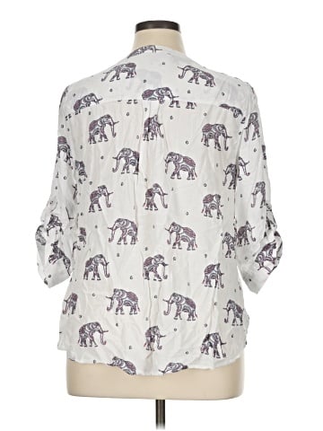 Torrid 3/4 Sleeve Blouse (view 2)