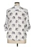 Torrid 100% Rayon Ivory 3/4 Sleeve Blouse Size 1X Plus (1) - photo 2