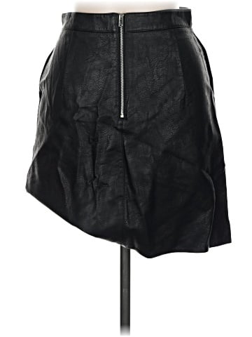 Zara Basic Faux Leather Skirt (view 2)