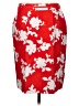 Talbots 100% Cotton Print Red Formal Skirt Size 6 - photo 1