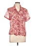 Christopher & Banks Paisley Red Short Sleeve Blouse Size L - photo 1