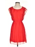 Sweet Storm 100% Polyester Solid Red Casual Dress Size S - photo 1