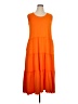 White Mark Orange Casual Dress Size 1X - photo 1