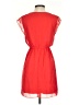 Sweet Storm 100% Polyester Solid Red Casual Dress Size S - photo 2