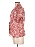 Christopher & Banks Paisley Red Short Sleeve Blouse Size L - photo 5