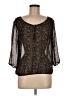 Garage Black 3/4 Sleeve Blouse Size M - photo 1