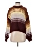 Zara Color Block Burgundy Pullover Sweater Size S - photo 1