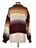 Zara Color Block Burgundy Pullover Sweater Size S - photo 2