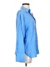 MNG 100% Lyocell Blue Long Sleeve Blouse Size 2 - photo 4