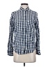 Levi's Checkered-gingham Blue Long Sleeve Button-Down Shirt Size S - photo 1