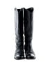 FRYE 100% Leather Black Boots Size 7 - photo 2