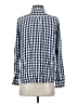 Levi's Checkered-gingham Blue Long Sleeve Button-Down Shirt Size S - photo 2