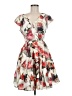 Ted Baker London 100% Polyester Floral Gray Cocktail Dress Size 6 (2) - photo 1