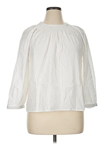 J.Crew Factory Store 3/4 Sleeve Blouse (view 1)