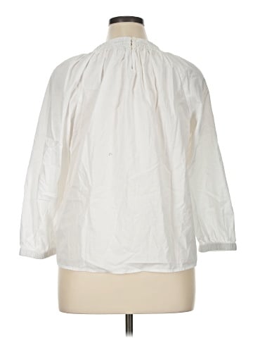 J.Crew Factory Store 3/4 Sleeve Blouse (view 2)