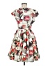Ted Baker London 100% Polyester Floral Gray Cocktail Dress Size 6 (2) - photo 2