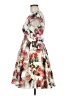 Ted Baker London 100% Polyester Floral Gray Cocktail Dress Size 6 (2) - photo 5