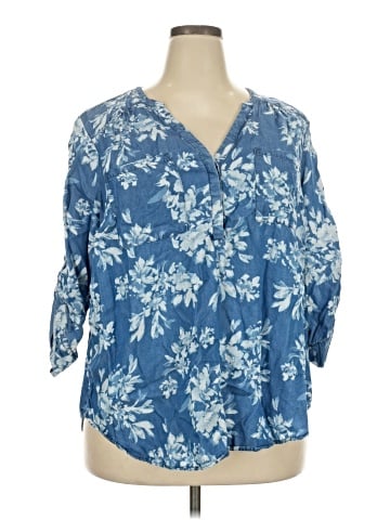 Torrid 3/4 Sleeve Blouse (view 1)
