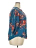 Torrid 100% Rayon Teal 3/4 Sleeve Blouse Size 2X Plus (2) - photo 4