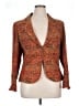 Worthington Paisley Orange Blazer Size 16 - photo 1
