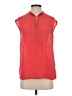 MICHAEL Michael Kors 100% Polyester Red Sleeveless T-Shirt Size XS - photo 1