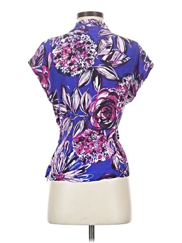 Trina Turk Short Sleeve Silk Top (view 2)