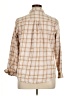 Old Navy 100% Cotton Plaid Tan Long Sleeve Button-Down Shirt Size XL - photo 2