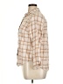 Old Navy 100% Cotton Plaid Tan Long Sleeve Button-Down Shirt Size XL - photo 5