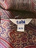 Tabi Paisley Burgundy Long Sleeve Blouse Size M - photo 7