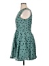 Maison Jules 100% Polyester Polka Dots Teal Cocktail Dress Size XL - photo 5