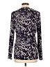 Jaclyn Smith Animal Print Purple Long Sleeve Blouse Size L - photo 2