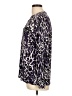 Jaclyn Smith Animal Print Purple Long Sleeve Blouse Size L - photo 5