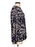 Jaclyn Smith Animal Print Purple Long Sleeve Blouse Size L - photo 4