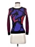 Diane von Furstenberg 100% Wool Print Purple Wool Pullover Sweater Size P (petite) - photo 1