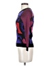 Diane von Furstenberg 100% Wool Print Purple Wool Pullover Sweater Size P (petite) - photo 5