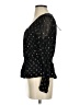 Caballero Polka Dots Black Long Sleeve Blouse Size XS - photo 5